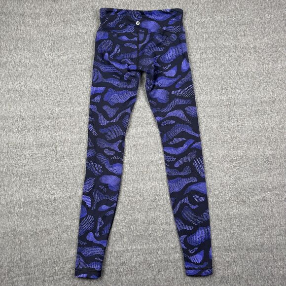 Lululemon Wunder Under III Pant Women's 4 Warp Super Purple Black Leggings - Picture 3 of 7